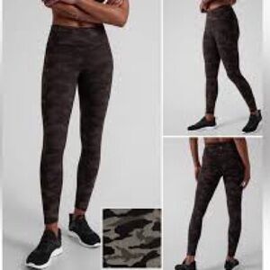 Athleta Rainier High Rise Reflective Camo Print Legging